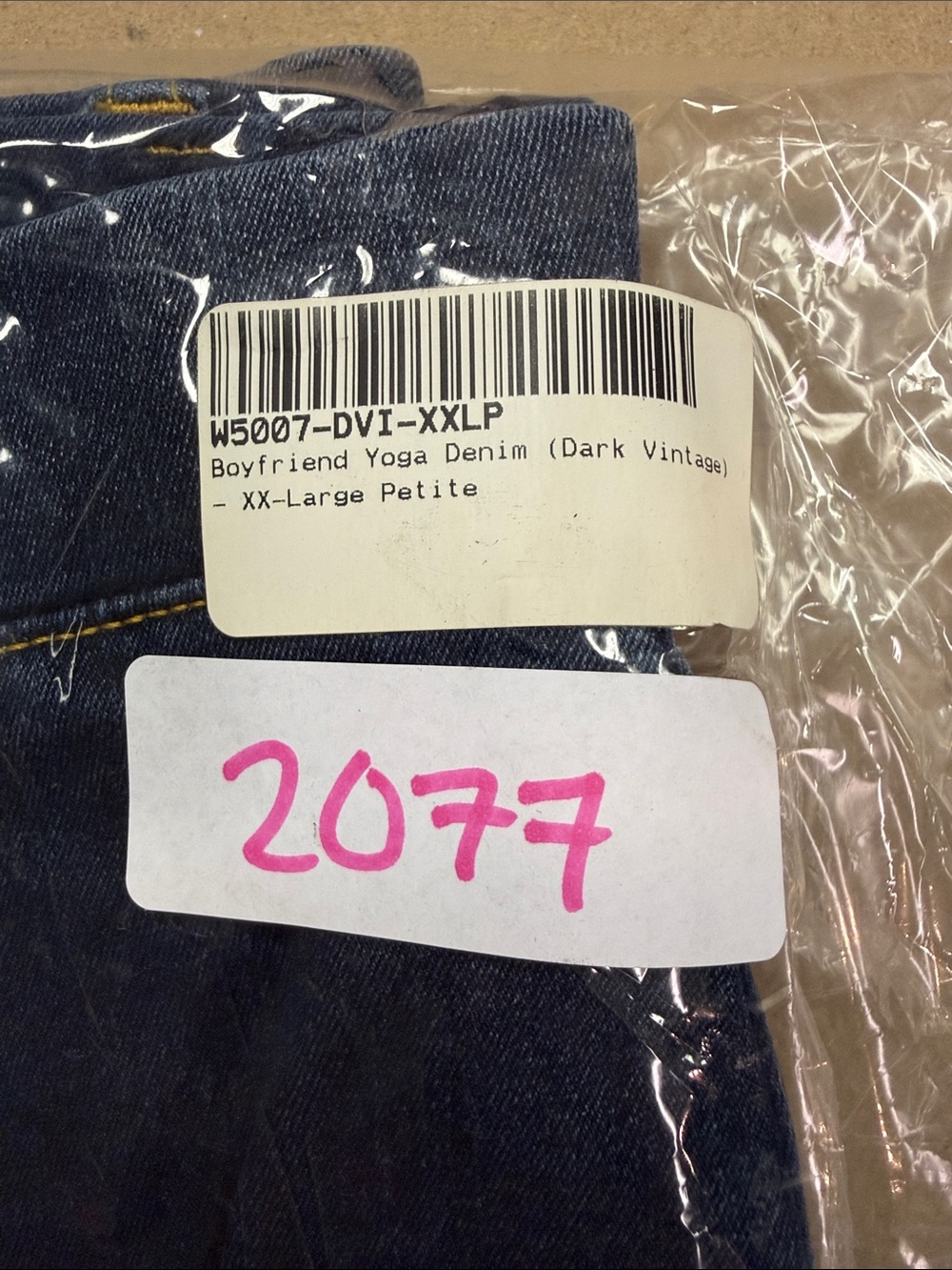 New Betabrand Dark Vintage Wash Boyfriend Yoga Denim Jeans XXLarge Petite - Picture 3 of 4
